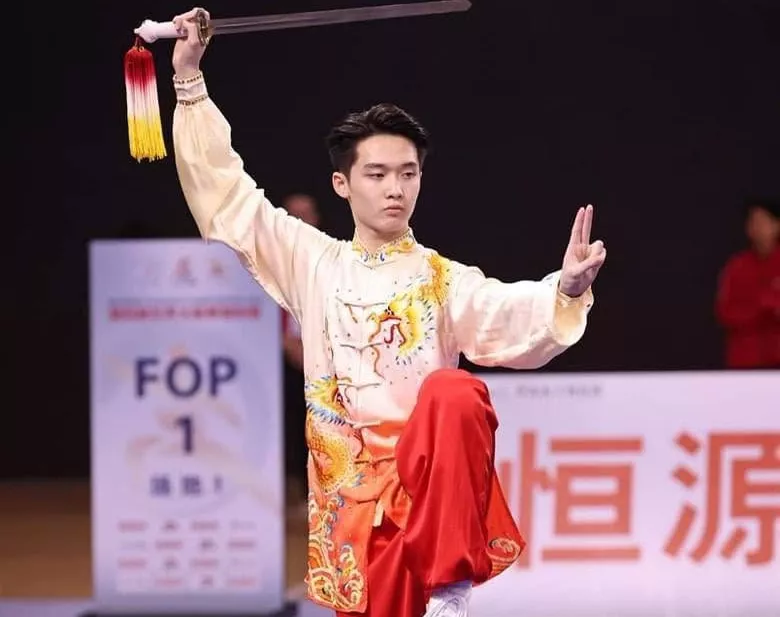 Đại diện Việt Nam ở môn wushu là Nguyễn Khắc Lê Hoàng. Ảnh: Thể thao Việt Nam (thethaovanhoa.vn)